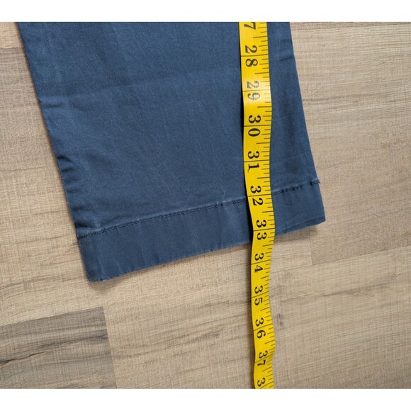 J Crew Size 34X33 Flex Chino Pants Driggs Blue Slim Fit Stretch Preppy - Picture 10 of 10